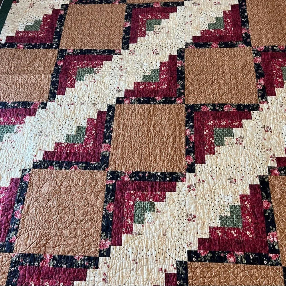 58”x80” Handmade Patchwork Cotton Quilt